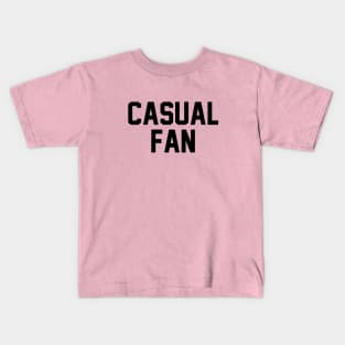 Casual Fan Black Kids T-Shirt